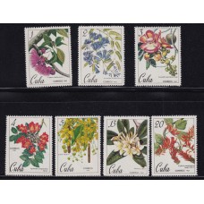 CUBA 1967 SERIE COMPLETA DE ESTAMPILLAS NUEVAS MINT FLORES 8 EUROS